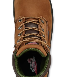 Redwing Shoe Co 'Red Wing' Men's 6" King Toe EH WP Soft Toe - Brown / Black 9 Redwing Shoe Co 'Red Wing' Men's 6