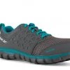 'Reebok' Women's Sublite Cushion ESD SR Alloy Toe - Grey / Turquoise