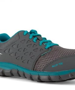 'Reebok' Women's Sublite Cushion ESD SR Alloy Toe - Grey / Turquoise