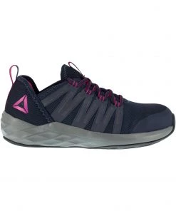 'Reebok' Women's Astride Athletic SR Steel Toe - Navy / Fuschia 10 'Reebok' Women's Astride Athletic SR Steel Toe - Navy / Fuschia