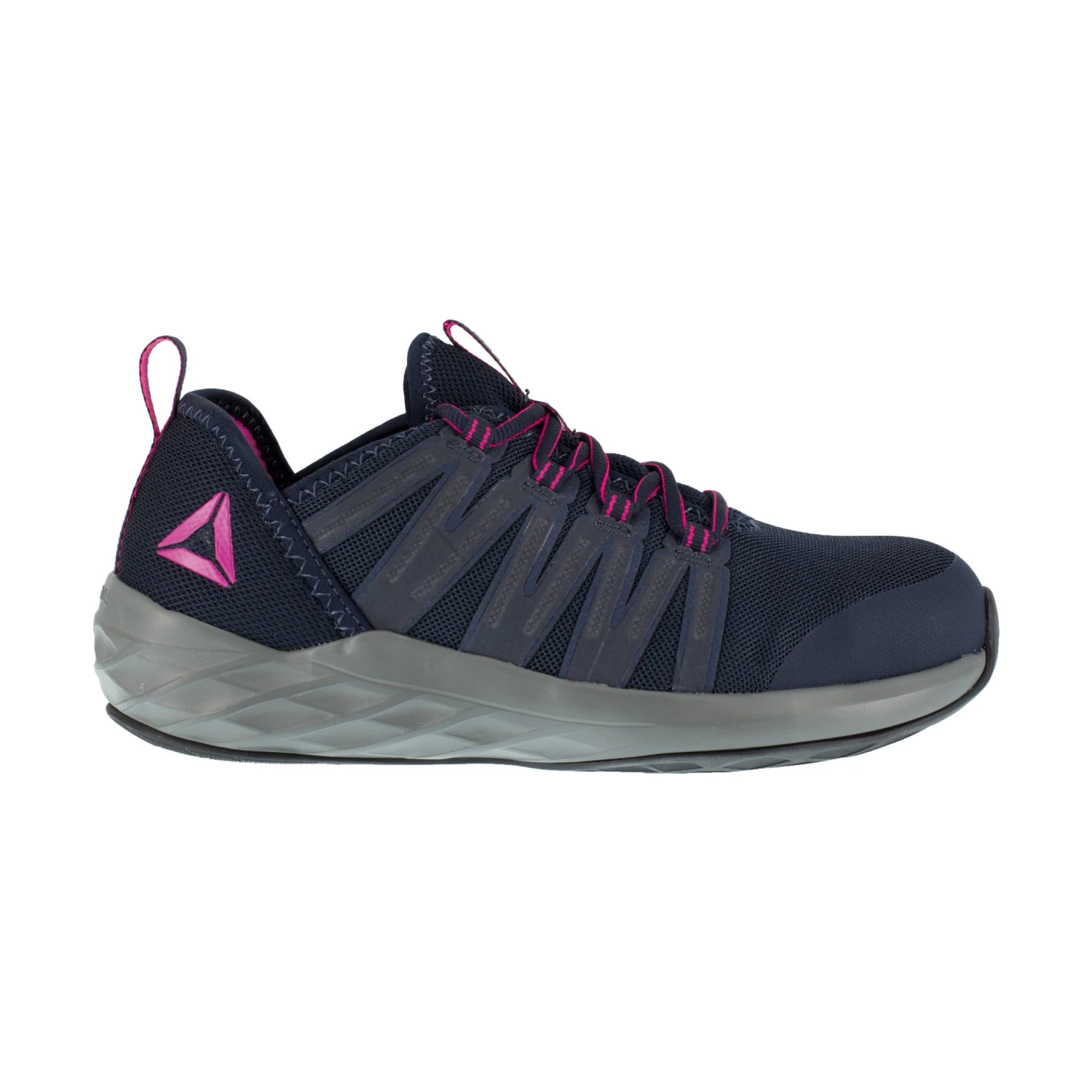 'Reebok' Women's Astride Athletic SR Steel Toe - Navy / Fuschia 6 'Reebok' Women's Astride Athletic SR Steel Toe - Navy / Fuschia