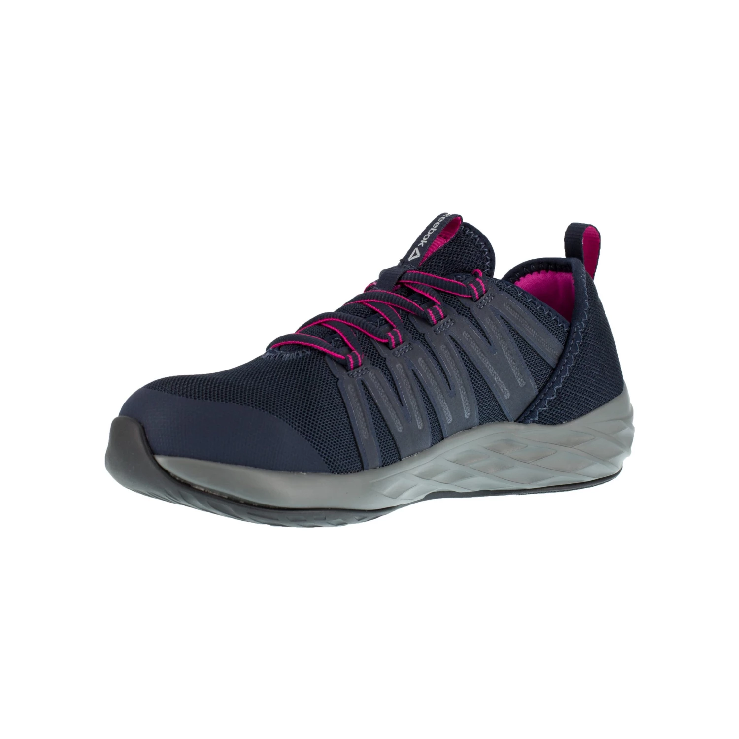 'Reebok' Women's Astride Athletic SR Steel Toe - Navy / Fuschia 4 'Reebok' Women's Astride Athletic SR Steel Toe - Navy / Fuschia