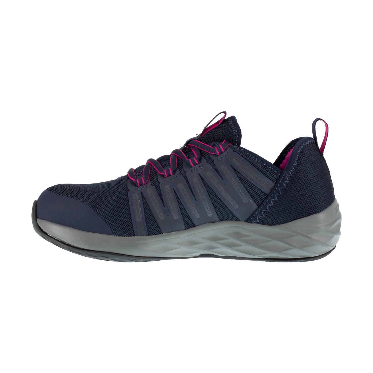 'Reebok' Women's Astride Athletic SR Steel Toe - Navy / Fuschia 5 'Reebok' Women's Astride Athletic SR Steel Toe - Navy / Fuschia