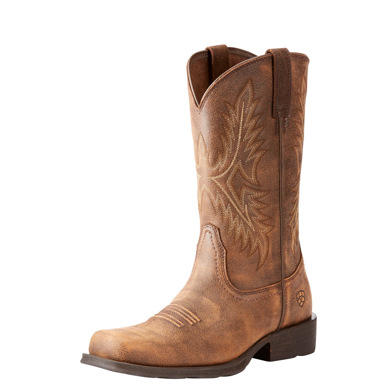 'Ariat' Men's 12" Western Rambler Square Toe - Brown / Bomber 4 'Ariat' Men's 12" Western Rambler Square Toe - Brown / Bomber