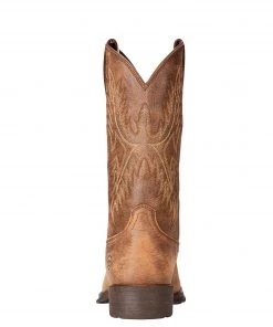 'Ariat' Men's 12" Western Rambler Square Toe - Brown / Bomber 9 'Ariat' Men's 12
