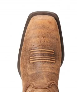 'Ariat' Men's 12" Western Rambler Square Toe - Brown / Bomber 10 'Ariat' Men's 12