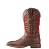 'Ariat' Men's Venttek™ Ultra Western Square Toe - Brown / Red