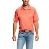 'Ariat' Men's Charger Polo Shirt - Coral Fan 1 'Ariat' Men's Charger Polo Shirt - Coral Fan