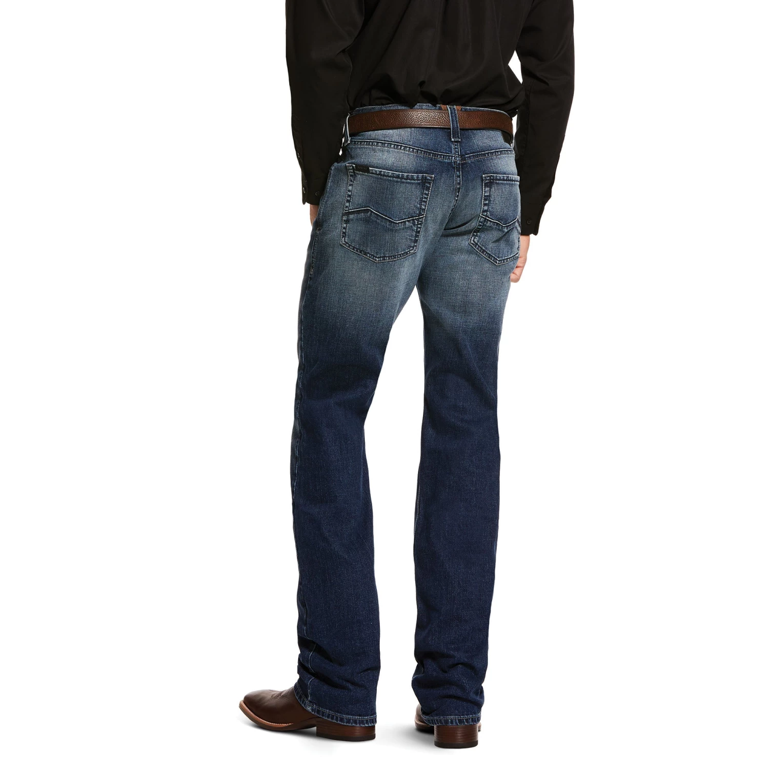 'Ariat' Men's M5 Slim Stretch Angler Stackable Straight - Cinder 3 'Ariat' Men's M5 Slim Stretch Angler Stackable Straight - Cinder