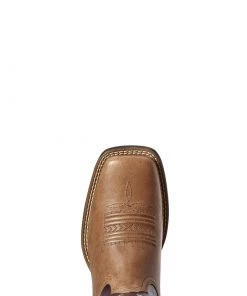 'Ariat' Women's 13" Jackpot Western Square Toe - Tan / Purple