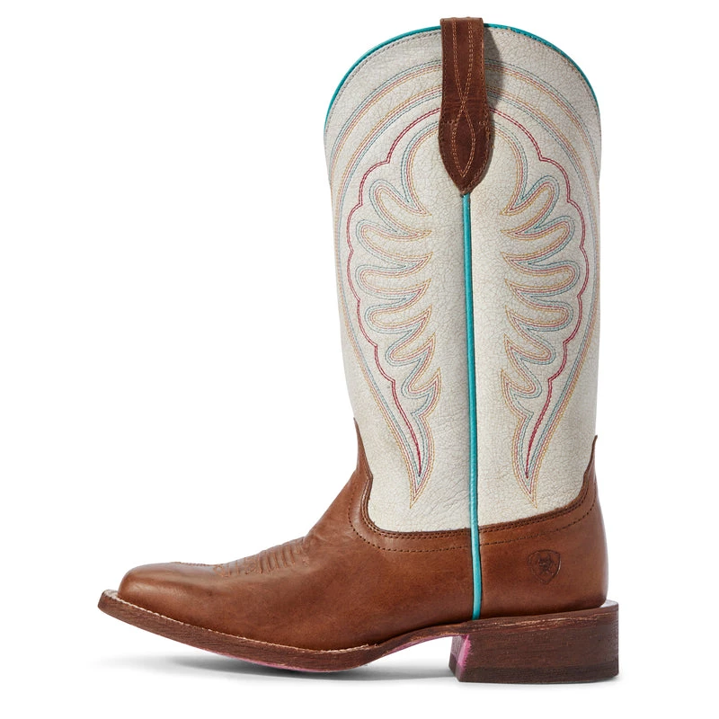 'Ariat' Women's 12" Circuit Shiloh Western Square Toe - Brown / White 3 'Ariat' Women's 12" Circuit Shiloh Western Square Toe - Brown / White