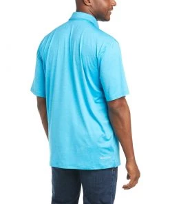 'Ariat' Men's Charger 2.0 Polo - Hawaiian Ocean
