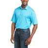 'Ariat' Men's Charger 2.0 Polo - Hawaiian Ocean