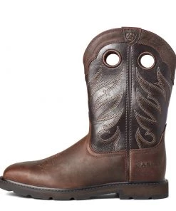 'Ariat' Men's 11" Groundwork Western EH Soft Toe - Brown