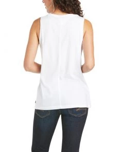 'Ariat' Women's Element Sleeveless Tank - WHITE