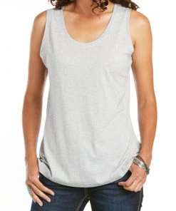 'Ariat' Women's Element Sleeveless Tank - HEATHER GREY