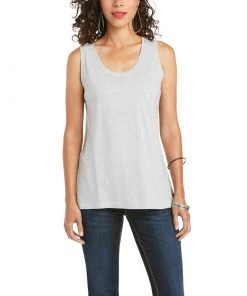 'Ariat' Women's Element Sleeveless Tank - HEATHER GREY