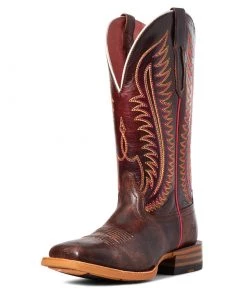 'Ariat' Women's 12" Belmont Western Square Toe - Crackled Cafe 13 'Ariat' Women's 12