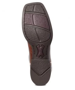 'Ariat' Women's West Bound Square Toe - Russet Rebel / Crackle Navy 10 'Ariat' Women's West Bound Square Toe - Russet Rebel / Crackle Navy