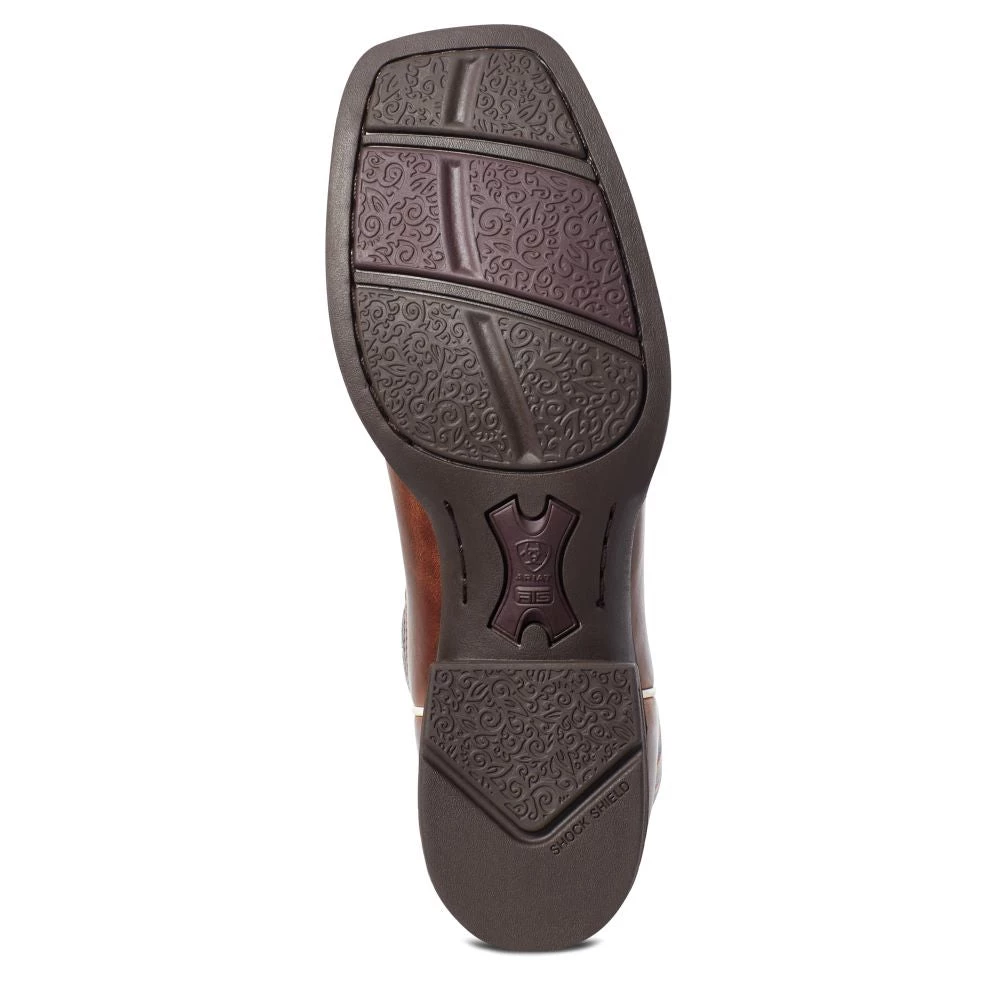 'Ariat' Women's West Bound Square Toe - Russet Rebel / Crackle Navy 5 'Ariat' Women's West Bound Square Toe - Russet Rebel / Crackle Navy