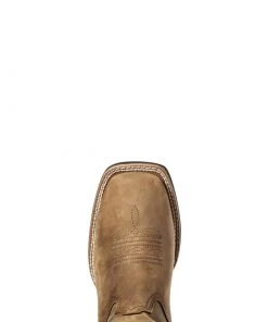 'Ariat' Women's 11" Roundup Western WP Square Toe - Distressed Brown