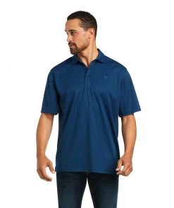 'Ariat' Men's Tek Polo - Skyfall
