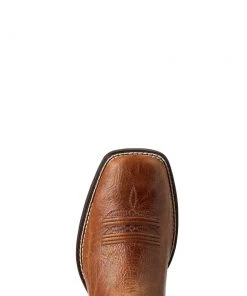 'Ariat' Men's 10.5" Brander Western Square Toe - Dark Tan
