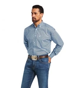 'Ariat' Men's Farhan Classic Fit Long Sleeve - WINDSURFER