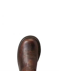 'Ariat' Women's 8" Fatbaby Heritage Tess Western Round Toe - Forest Brown / Jamocha