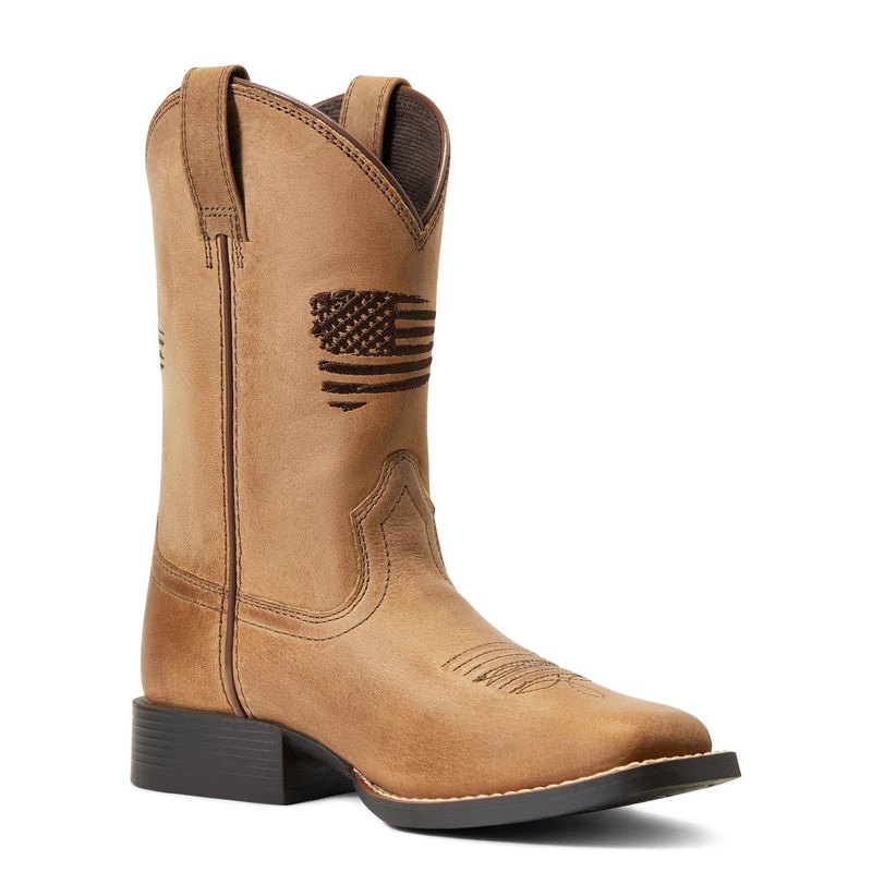 ;Ariat' Youth Patriot 2.0 Square Toe - HOMESTEAD BROWN Kids 8 ;Ariat' Youth Patriot 2.0 Square Toe - HOMESTEAD BROWN Kids