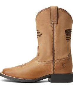;Ariat' Youth Patriot 2.0 Square Toe - HOMESTEAD BROWN Kids