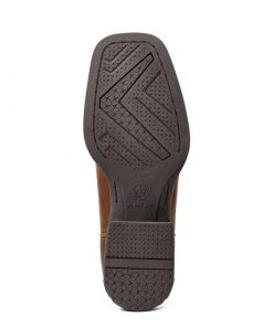 'Ariat' Youth Double Kicker Square Toe - Distressed Brown / Stone Blue 10 'Ariat' Youth Double Kicker Square Toe - Distressed Brown / Stone Blue