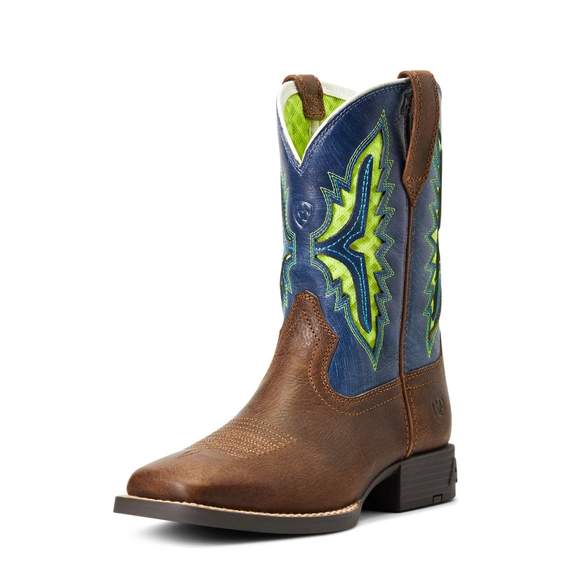 Kids 'Ariat' Youth Koel WenTEK Square Toe - ROWDY RUST/DARING INDIGO 7 Kids 'Ariat' Youth Koel WenTEK Square Toe - ROWDY RUST/DARING INDIGO