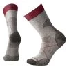 Smartwool Men PhD Pro Outdoor Medium Crew Sock - Taupe / Charcoal / Red