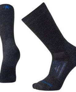 Smartwool PhD Outdoor Heavy Crew Socks - Black / Blue