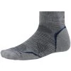 Smartwool PhD Outdoor Light Mini Crew Socks - Gray / Blue / Black 1 Smartwool PhD Outdoor Light Mini Crew Socks - Gray / Blue / Black