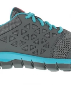 'Reebok' Women's Sublite Cushion ESD SR Alloy Toe - Grey / Turquoise 9 'Reebok' Women's Sublite Cushion ESD SR Alloy Toe - Grey / Turquoise