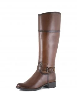 'Bussola' Siena Sara - Women's Tall Boot - Vachetta Luggage