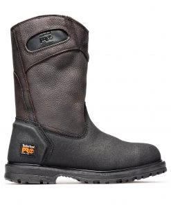 'Timberland Pro' Men's Powerwelt Wellington Steel Toe - Brown Oiled Full-Grain / Black