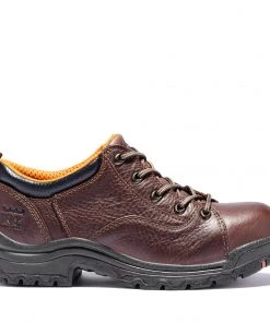 'Timberland Pro' Women's Titan Oxford Alloy Toe - Brown Full-Grain