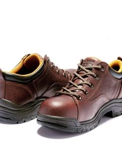 'Timberland Pro' Women's Titan Oxford Alloy Toe - Brown Full-Grain 14 'Timberland Pro' Women's Titan Oxford Alloy Toe - Brown Full-Grain