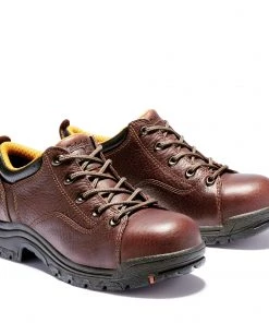 'Timberland Pro' Women's Titan Oxford Alloy Toe - Brown Full-Grain 15 'Timberland Pro' Women's Titan Oxford Alloy Toe - Brown Full-Grain