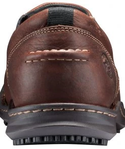 'Timberland Pro' Men's Gladstone ESD Steel Toe Slip On - Brown Full-Grain