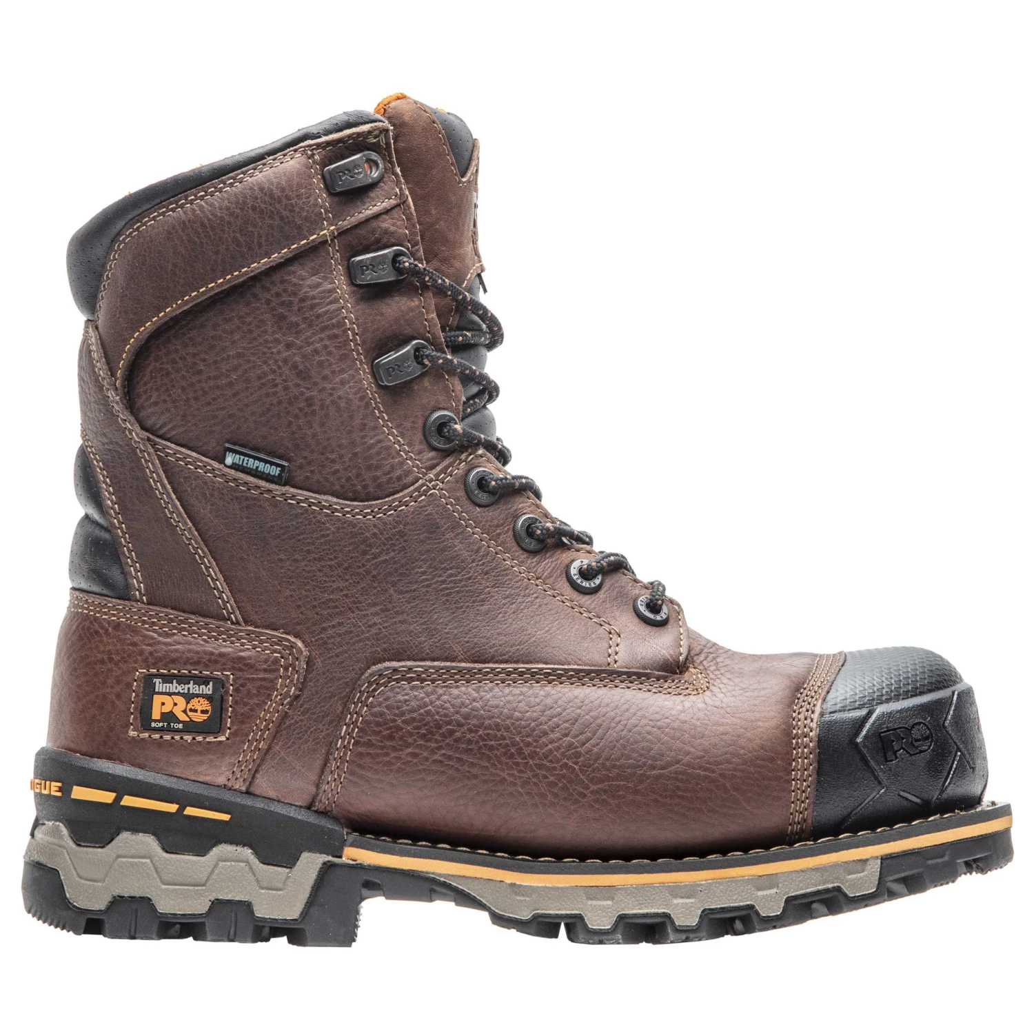 'Timberland Pro' Men's 8" Boondock 600GR Insulation EH WP Soft Toe - Brown / Black 3 'Timberland Pro' Men's 8" Boondock 600GR Insulation EH WP Soft Toe - Brown / Black