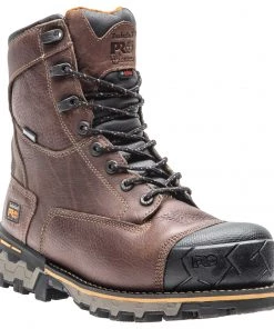'Timberland Pro' Men's 8" Boondock 600GR Insulation EH WP Soft Toe - Brown / Black 12 'Timberland Pro' Men's 8