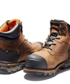 'Timberland Pro' Men's 6" Boondock WP Soft Toe - Oil Distressed Brown / Black 12 'Timberland Pro' Men's 6