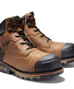 'Timberland Pro' Men's 6" Boondock WP Soft Toe - Oil Distressed Brown / Black 13 'Timberland Pro' Men's 6