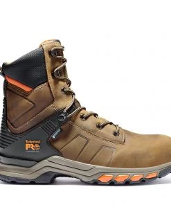 'Timberland Pro' Men's 8" Hypercharge WP Comp Toe - Brown / Black