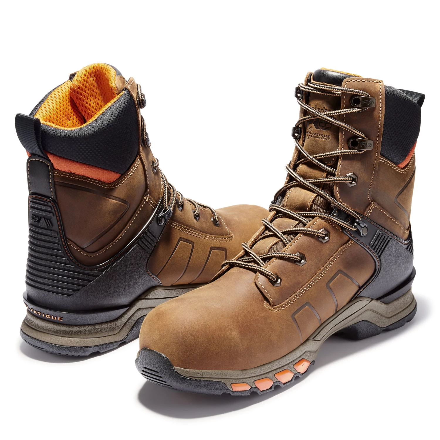 'Timberland Pro' Men's 8" Hypercharge WP Comp Toe - Brown / Black 7 'Timberland Pro' Men's 8" Hypercharge WP Comp Toe - Brown / Black