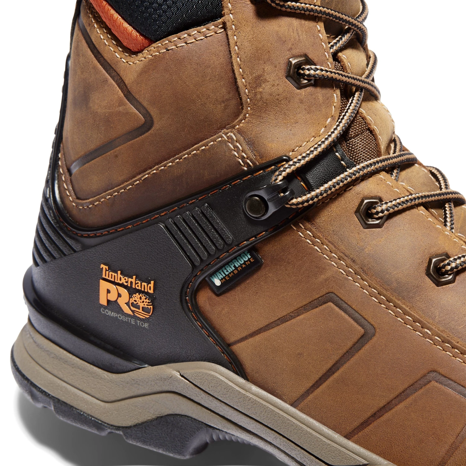'Timberland Pro' Men's 8" Hypercharge WP Comp Toe - Brown / Black 6 'Timberland Pro' Men's 8" Hypercharge WP Comp Toe - Brown / Black